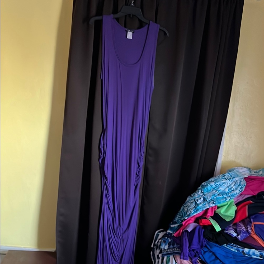 Elegant Purple Maxi Dress
